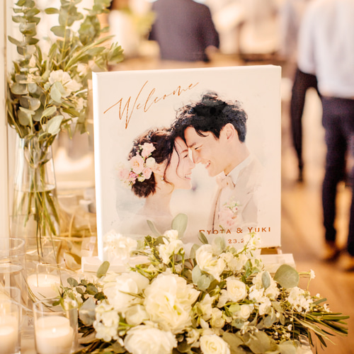 ウェルカムボード】水彩風 結婚式 キャンバス ウェルカムスペース 結婚