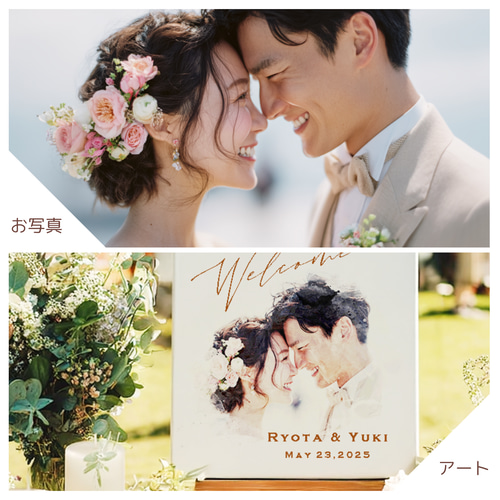 ウェルカムボード】水彩風 結婚式 キャンバス ウェルカム