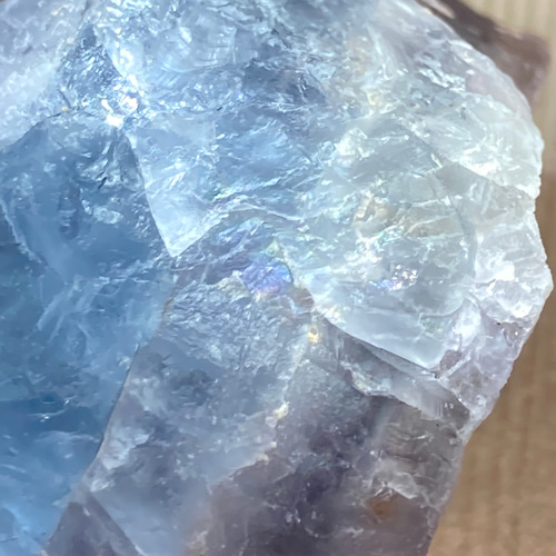 レインボー✨　パキスタン産　ブルー　フローライト　蛍石　ラフストーン　原石 364126f938bc01979d7aeead2373ff