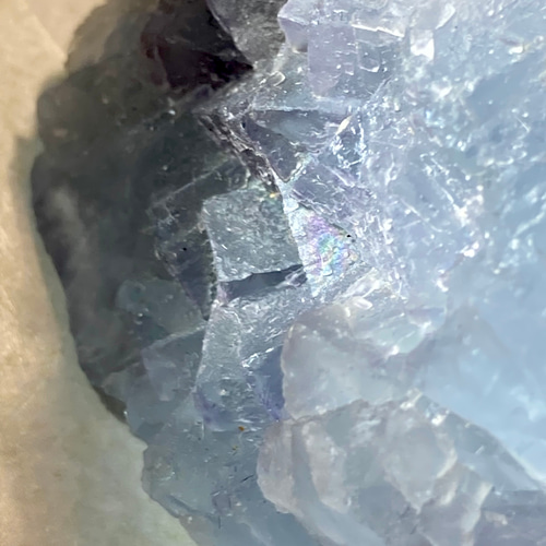 レインボー✨　パキスタン産　ブルー　フローライト　蛍石　ラフストーン　原石 364126f938bc01979d7aeead2373ff