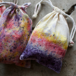 紅花染め茜染め草木染めウコン染め赤木綿古布刺し子バンブー持ち手手提げリメイク 紅花染め茜染め草木染めウコン染め赤木綿古布刺し子バンブー持ち