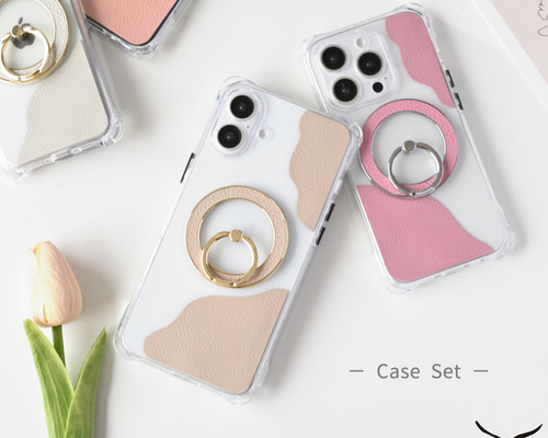 MagSafe 対応 インナーシート ケース スマホリング セット