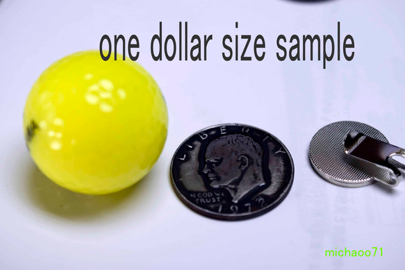 ゴルフマーカー マグネットマーカー  コインマーカー 　12798-472　ビンテージコインマーカー　 2枚目の画像