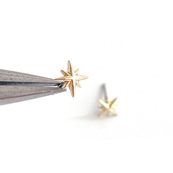 eje769 [1對] 立體北極星造型耳環 第4張的照片