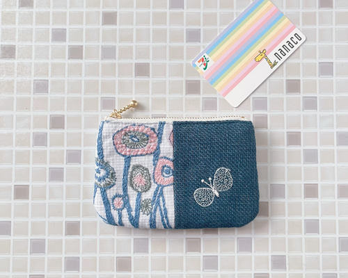 mina perhonen path & choucho ミニ ポーチ ミナペルホネン の