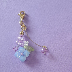 小さな紫陽花のチャーム❁ 3枚目の画像