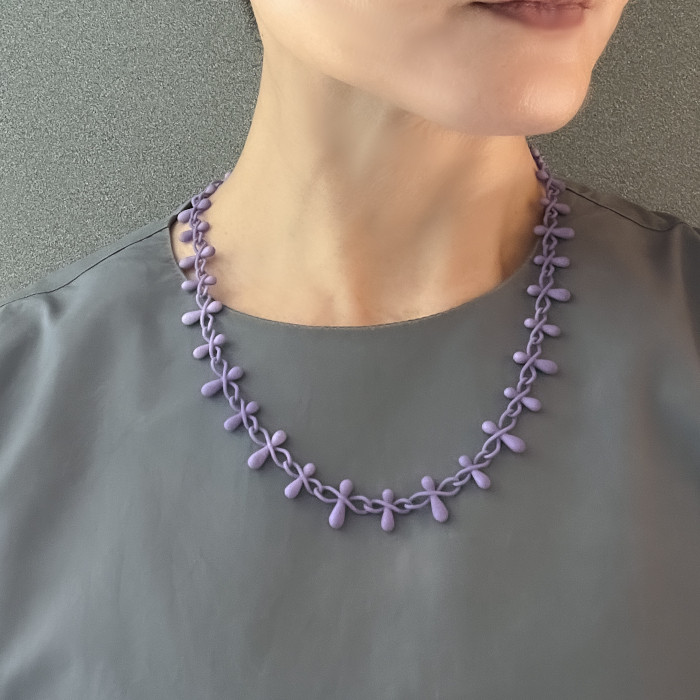 アンジュ ネックレス　バイオレット