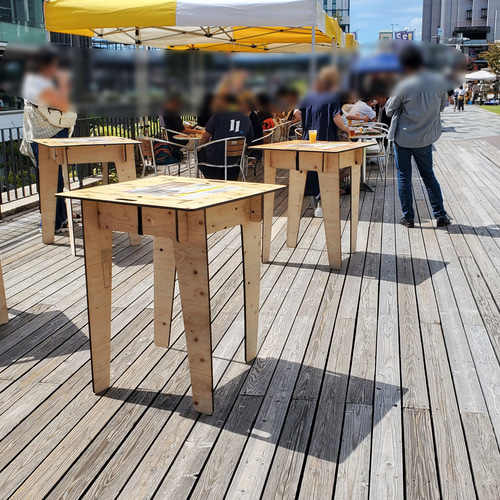 GRIND LODGE 木製テーブル 組み立て式 組み立て式では珍しいワイドサイズ！軽量＆かさばらないフラットパーツ