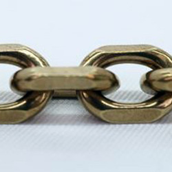 ソリッドブラス極太ウォレットチェーン 3枚目の画像