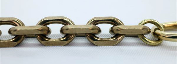 ソリッドブラス極太ウォレットチェーン 3枚目の画像