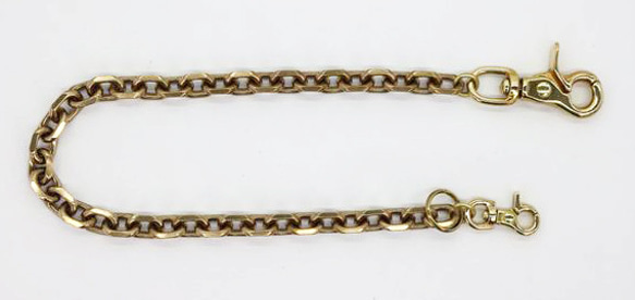 ソリッドブラス極太ウォレットチェーン 2枚目の画像