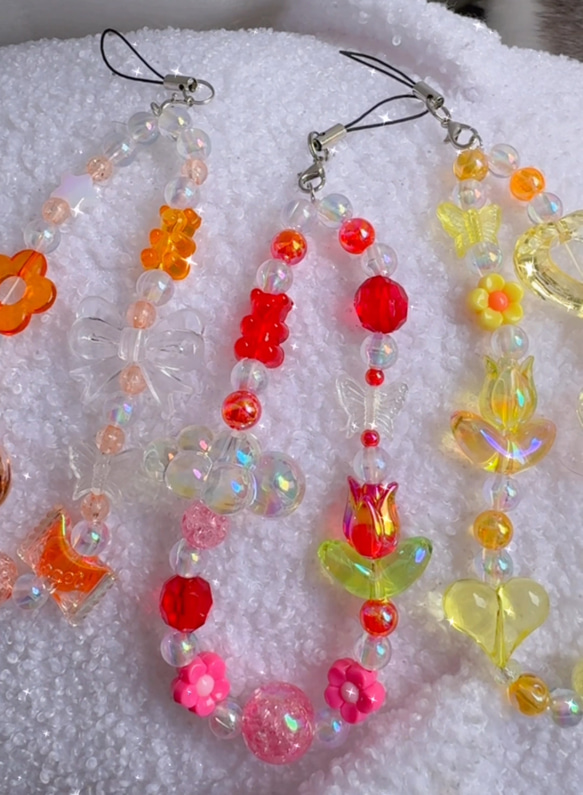 一点もの】ときめき♡ビーズキーホルダー 推し活 推し活グッズ ビーズ