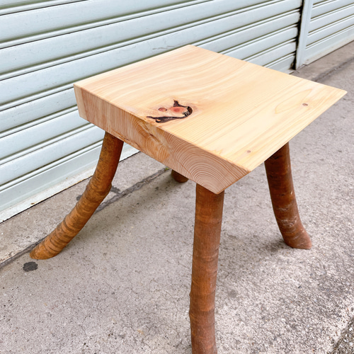 天然檜 スツール、ベンチ、台、花台 椅子（チェアー）・スツール sho