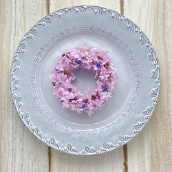 ラベンダー色のアジサイミニリース 紫 薄紫 アジサイ 紫陽花 ハイド