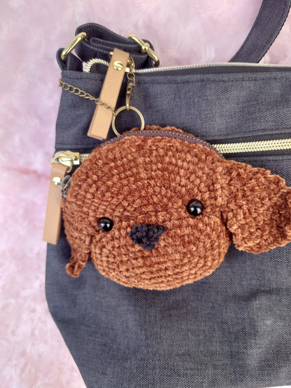 小物入れになる　わんちゃん　バックチャームポーチ 16枚目の画像