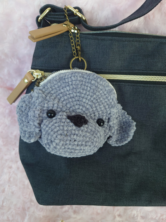 小物入れになる　わんちゃん　バックチャームポーチ 18枚目の画像
