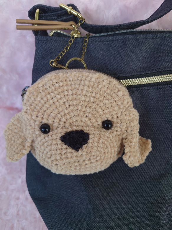 小物入れになる　わんちゃん　バックチャームポーチ 15枚目の画像