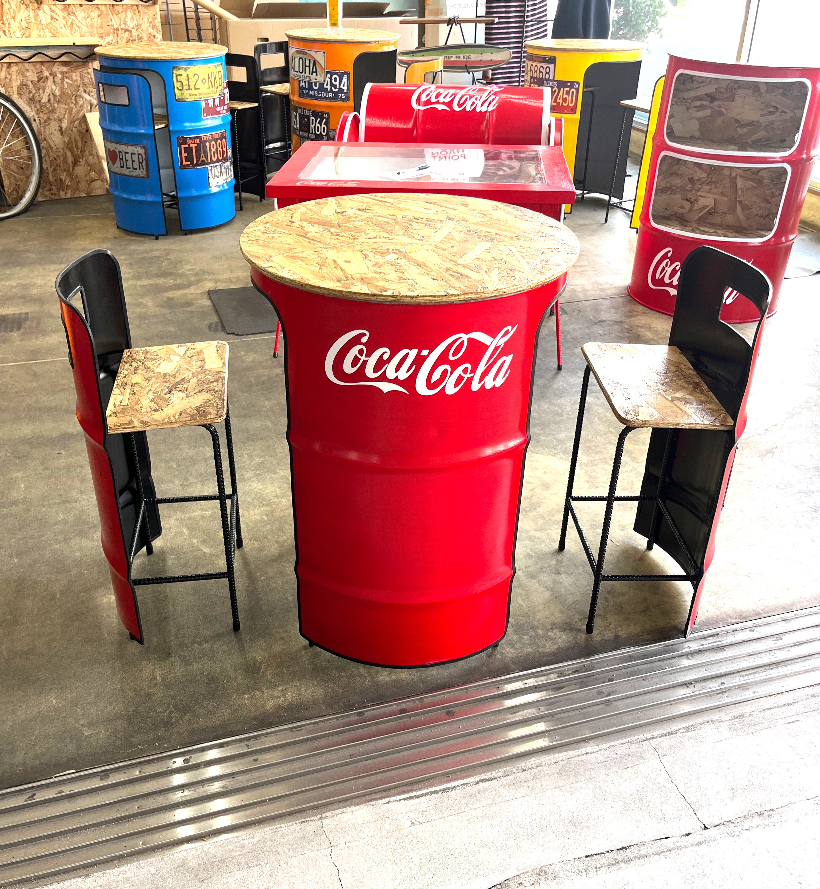 ドラム缶テーブル&チェア