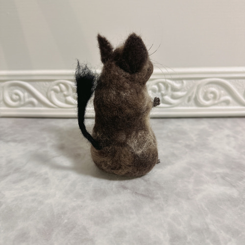羊毛フェルト　テグーマウス(アグーチ) ☆デグーマウス アグーチカラーぬいぐるみ☆ 羊毛フェルト 羊毛