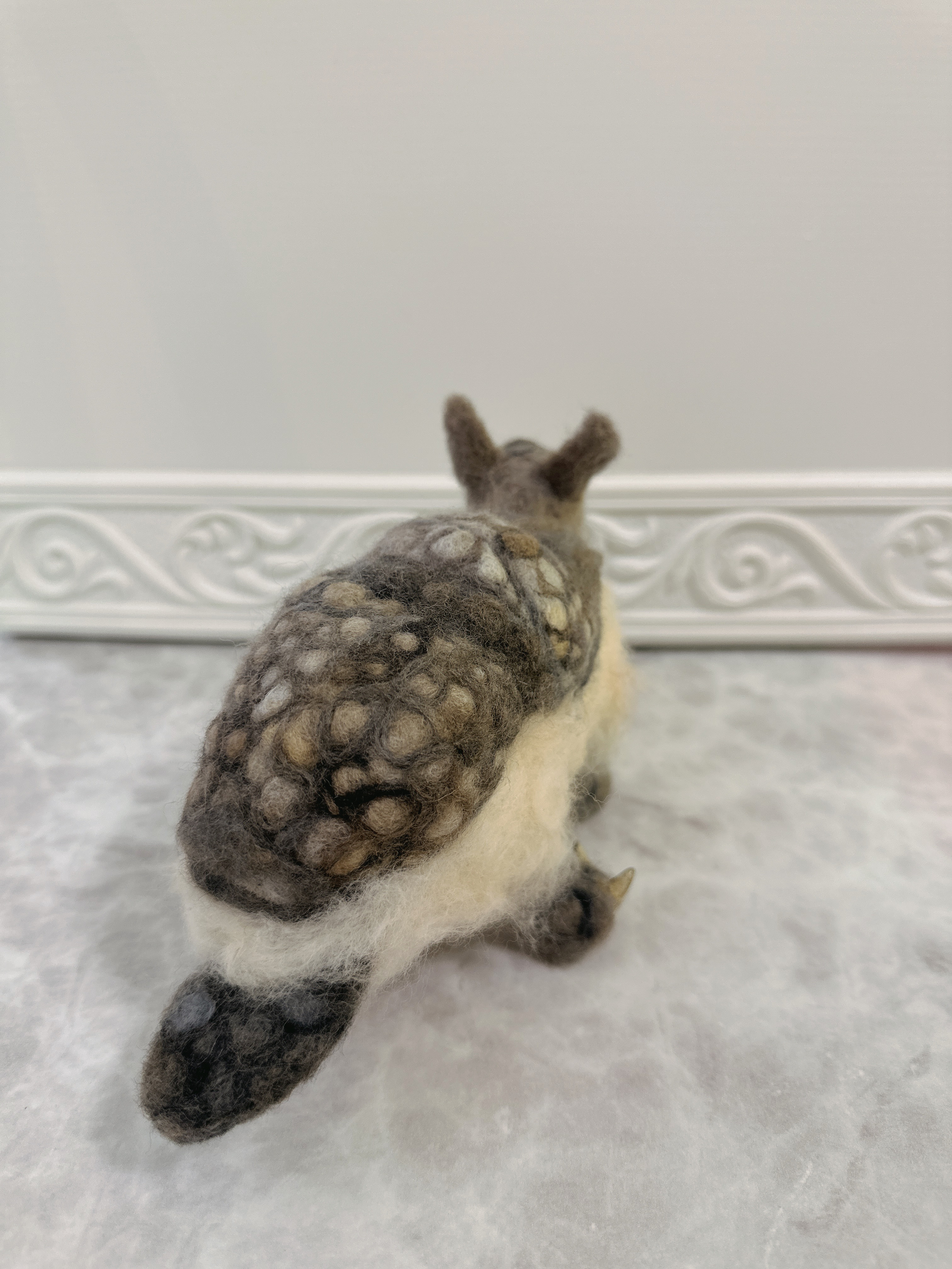 ☆アルマジロ☆ 羊毛フェルトぬいぐるみ アートドール 置物インテリア