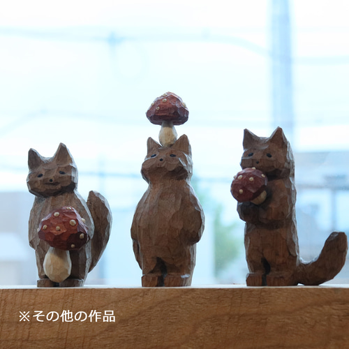 木彫りのデブ猫ボスの置物 【公式通販】