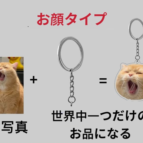 オーダーメイド ペット写真ストラップ・キーホルダ 愛犬・愛猫・動物