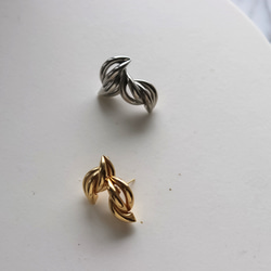Knot  gold  14kgfピアス｜イヤリング｜アレルギー対応 6枚目の画像