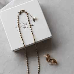 Knot  gold  14kgfピアス｜イヤリング｜アレルギー対応 10枚目の画像