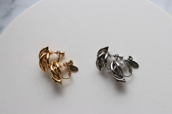 Knot  gold  14kgfピアス｜イヤリング｜アレルギー対応 8枚目の画像