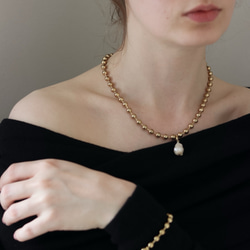 Knot  gold  14kgfピアス｜イヤリング｜アレルギー対応 4枚目の画像