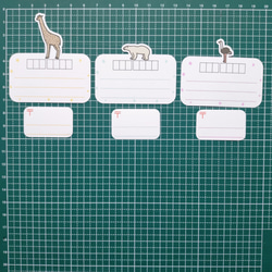 【送料無料】とびだし動物　宛名シール1　セットA+B+C　9種類54セット 7枚目の画像