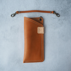 プレゼントにもオススメ♪《本革》イニシャル付き・ソフトなメガネケース3色◆ストラップ付きに変更可 13枚目の画像