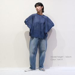⭐20％OFF⭐シアーローン ドルマン ブラウス D252060 denicher デニシェ 2枚目の画像