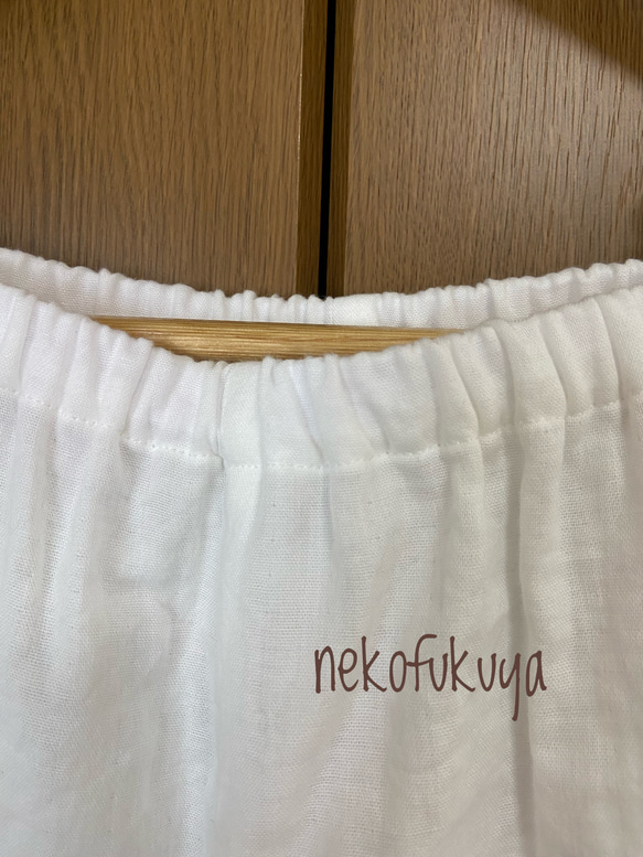 さらっとふわふわダブルガーゼのペチパンツ　総丈75cm ☆受注製作です☆ 3枚目の画像