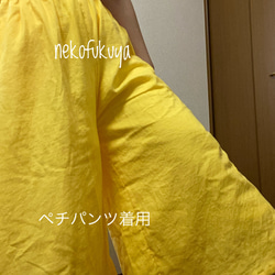 さらっとふわふわダブルガーゼのペチパンツ　総丈75cm ☆受注製作です☆ 8枚目の画像