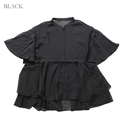 ⭐20％OFF⭐シアーローン ティアードブラウス D252059 denicher デニシェ 12枚目の画像
