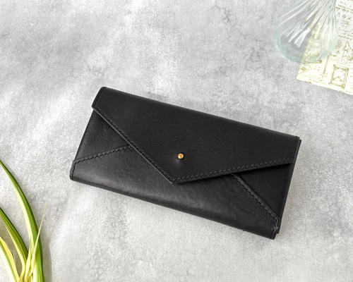 在庫ありイタリアンレザー ハンドメイド 牛革 本革 手作り　長財布　小銭入れあり レザークラフト優 長財布 イタリアンレザー マヤベリー 財布