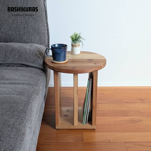 round side table】 ソファテーブル/ナイトテーブル/サイドテーブル
