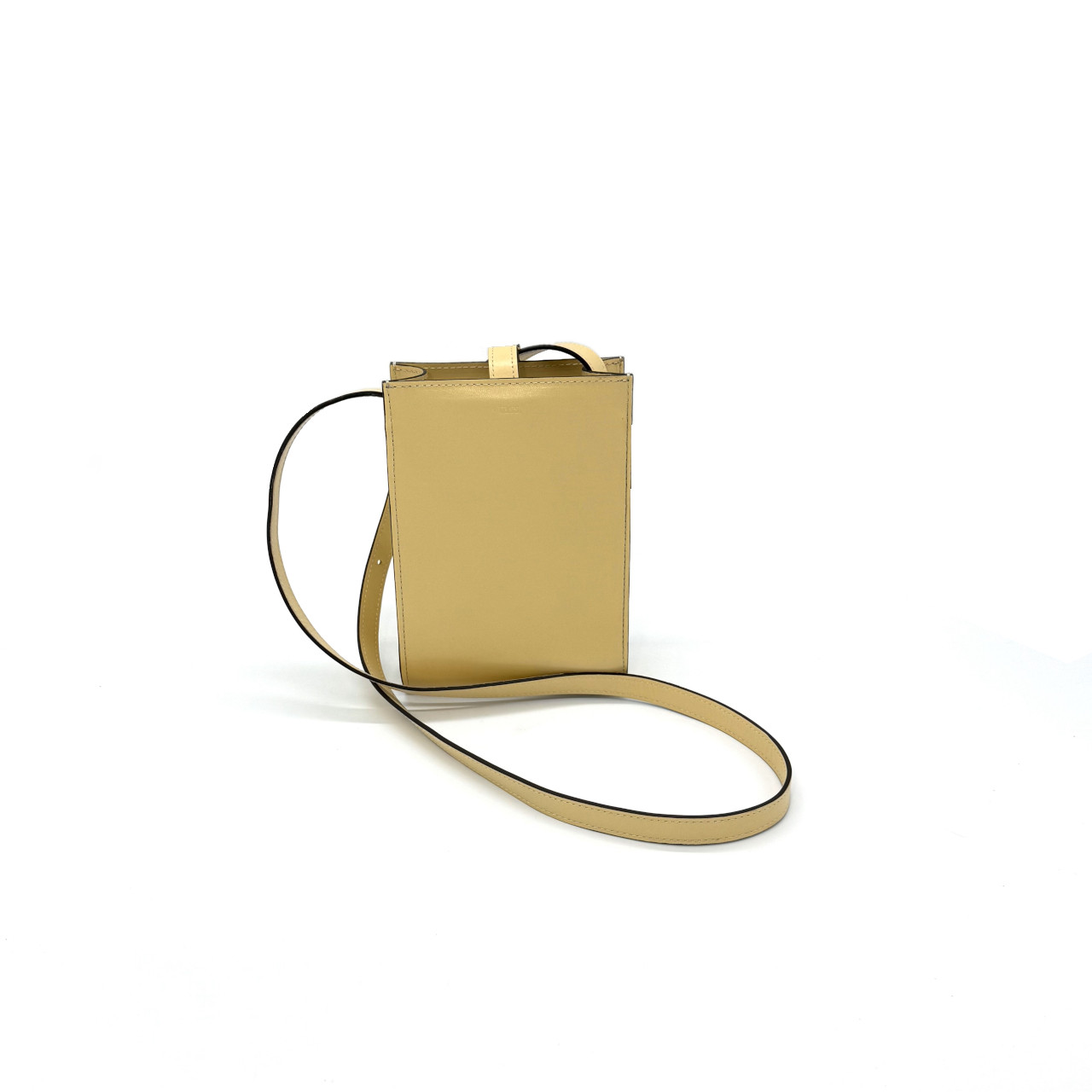 スムースレザー　スマートフォンポシェット　 -Beige-