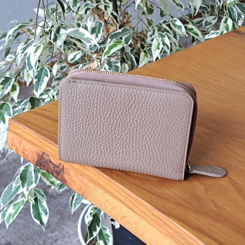 二つ折りミドル財布 / トープ / ベージュ / 大容量 / レディース