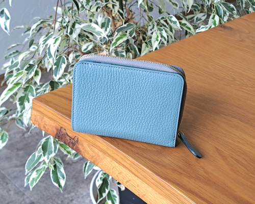 naptime ブルー 3つ折り財布 naptime ブルー 3つ折り財布