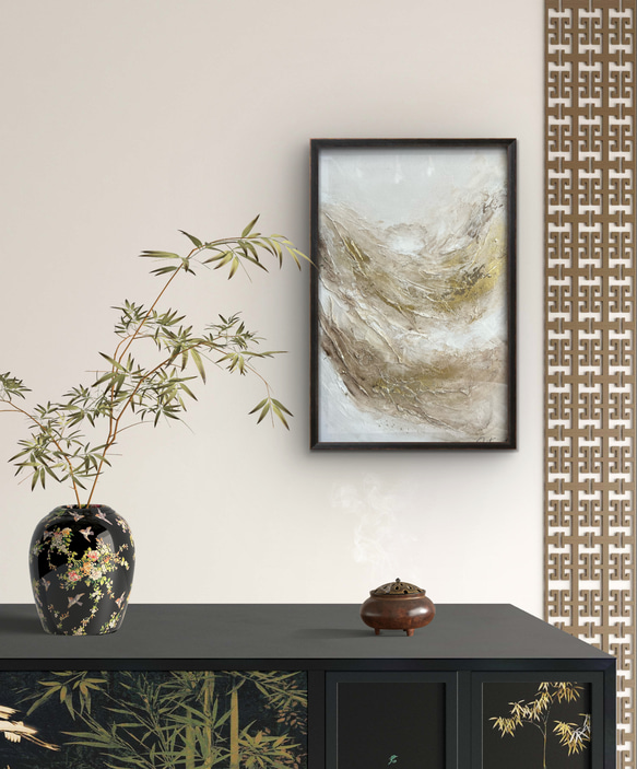 原画/額装済み/和風/禅/絵画/アート/抽象画/モダン/ホテル/黒/ゴールド 原画/額装済み/和風/禅/絵画/アート/抽象画/モダン/ホテル/黒/ゴールド