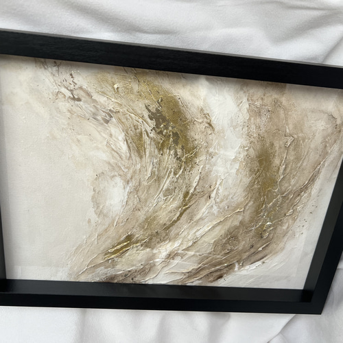 原画/額装済み/和風/禅/絵画/アート/抽象画/モダン/ホテル/黒/ゴールド