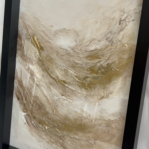 原画/額装済み/和風/禅/絵画/アート/抽象画/モダン/ホテル/黒/ゴールド