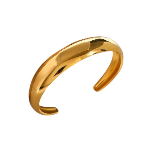 stainless steel gold bangle ステンレス ブレス バングル tr-0006
