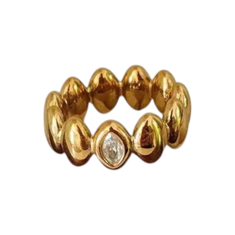 gold ring gorgeous stainless ステンレス リング tr-0007