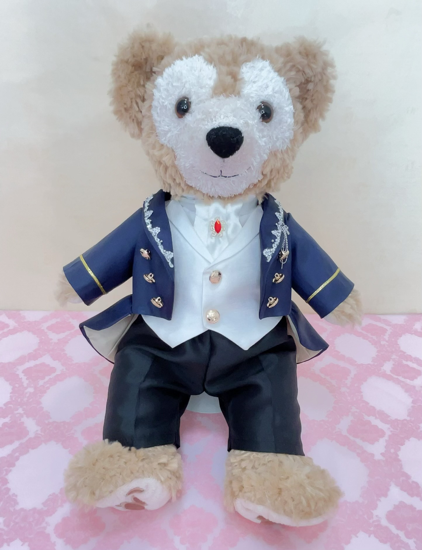 ＊フルオーダーメイド＊　ダッフィ　ウェルカムドール　ウェディング  衣装セット　コスチューム