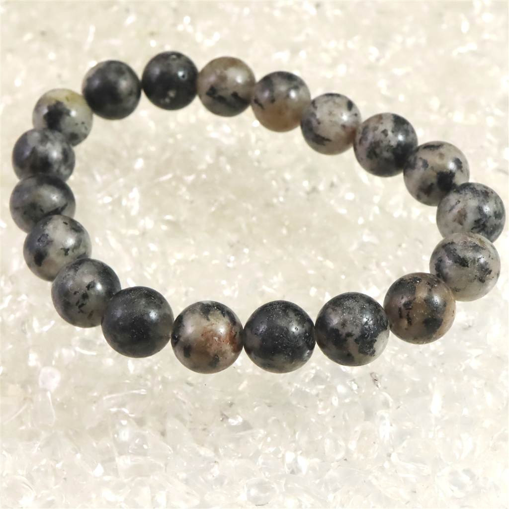 H&E社 ブラックトルマリン アゼツライト（AZOZEO)  10mmブレスレット  27.4g #19806