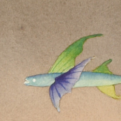 Lovefish(水彩画・ジグレー版画） 2枚目の画像