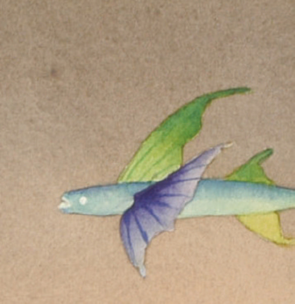 Lovefish(水彩画・ジグレー版画） 2枚目の画像